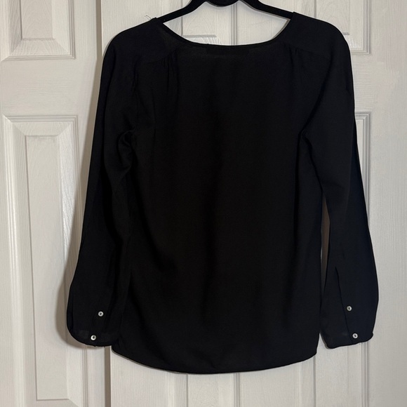 Zara Black V-Neck Blouse - Picture 2 of 6